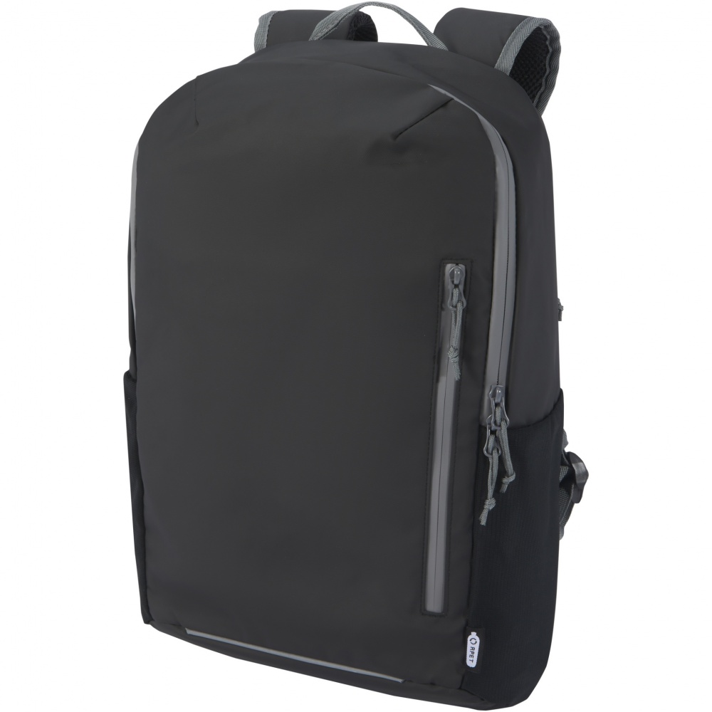 Logo trade business gifts image of: Aqua 15" GRS recycled water resistant laptop backpack 21L