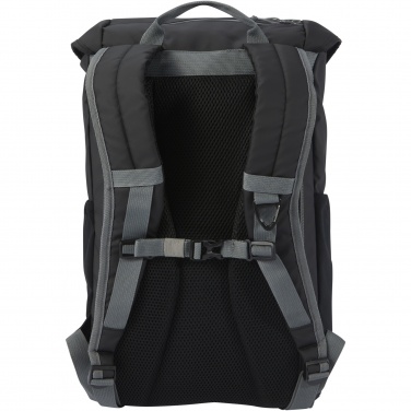 Logo trade promotional giveaway photo of: Aqua 15.6" GRS recycled water resistant laptop backpack 23L