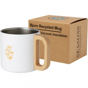 Logo trade corporate gifts picture of: Bjorn 360 ml RCS certified recycled stainless steel mug with copper vacuum insulation