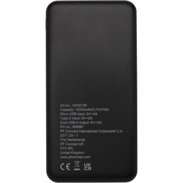 Logo trade promotional items picture of: Loop 10.000 mAh recycled plastic power bank 