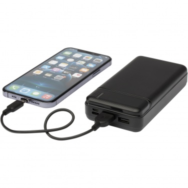 Logo trade promotional merchandise image of: Loop 20.000 mAh recycled plastic power bank 