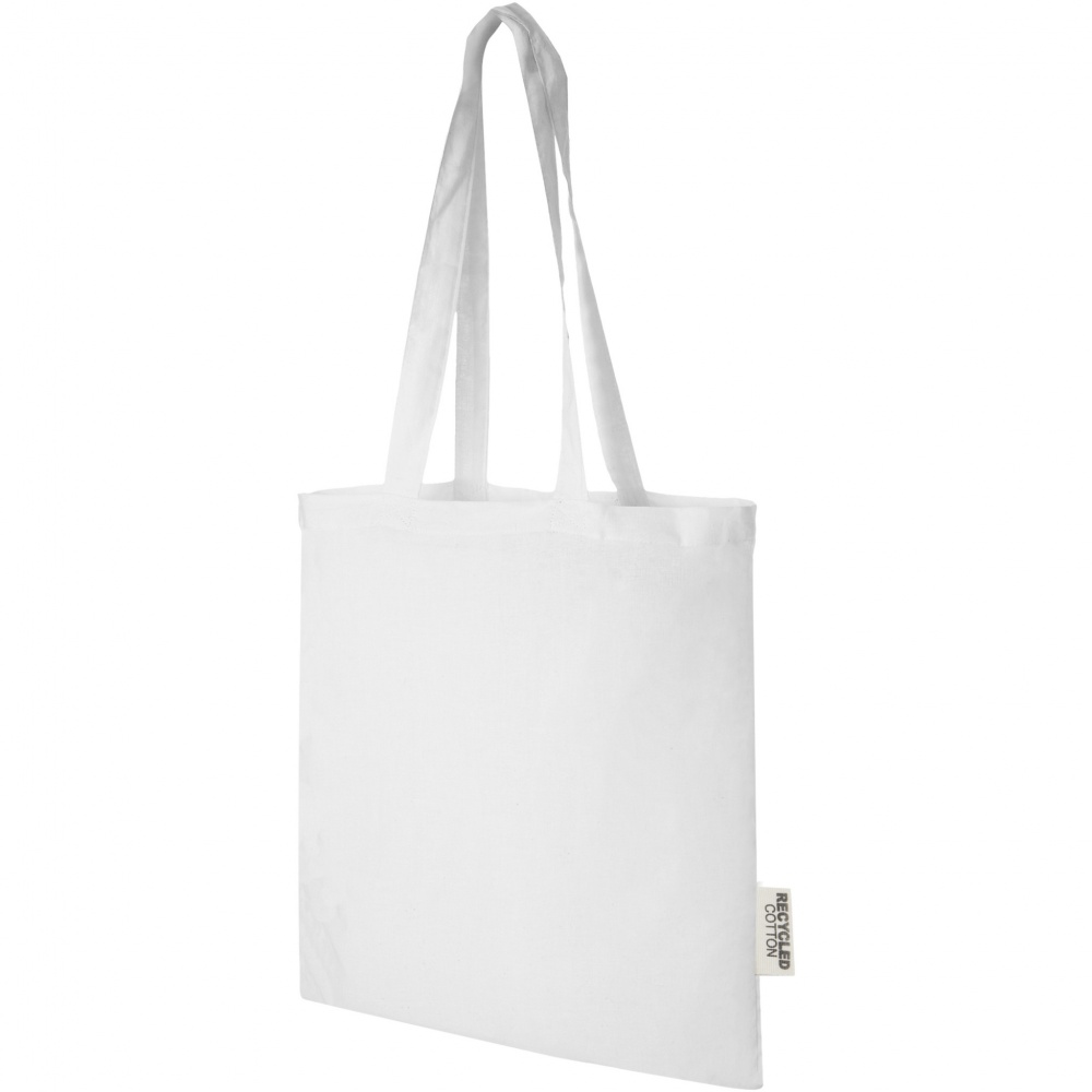 Logotrade promotional giveaway image of: Madras 140 g/m2 GRS recycled cotton tote bag 7L