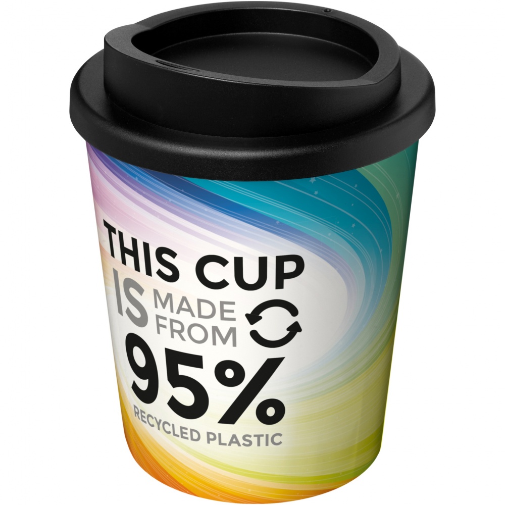 Logo trade corporate gift photo of: Brite-Americano® Espresso Recycled 250 ml insulated tumbler