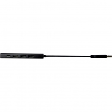 Logotrade promotional item image of: Rise RCS recycled aluminium USB 2.0 hub