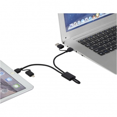 Logotrade advertising product image of: Connect 6-in-1 RCS recycled aluminium 45W quick charge & data transfer cable