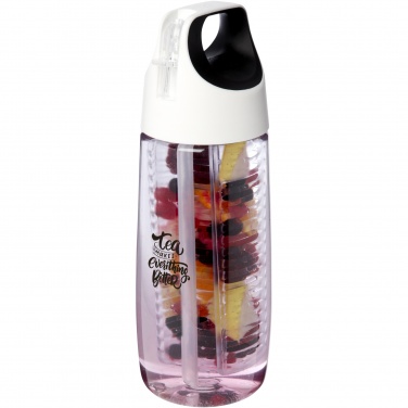 Logo trade promotional products picture of: HydroFruit 700 ml recycled plastic sport bottle with flip lid and infuser