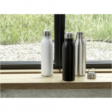 Logotrade promotional merchandise photo of: Harper 700 ml RCS certified stainless steel water bottle with metal loop