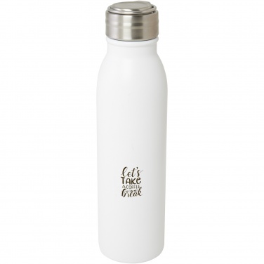 Logo trade promotional gifts picture of: Harper 700 ml RCS certified stainless steel water bottle with metal loop