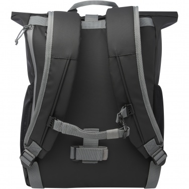 Logo trade promotional items image of: Aqua 15" GRS recycled water resistant roll-top bike bag 20L