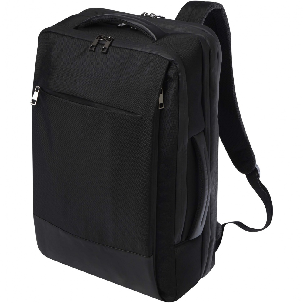 Logotrade promotional gift picture of: Expedition Pro 17" GRS recycled expandable laptop backpack 35L