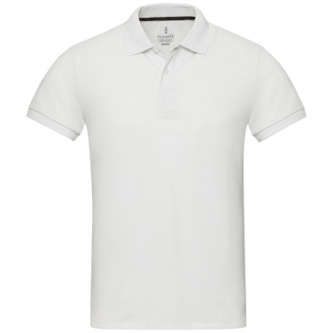 Logo trade promotional merchandise picture of: Emerald short sleeve unisex Aware™ recycled polo