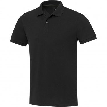 Logo trade promotional items image of: Emerald short sleeve unisex Aware™ recycled polo