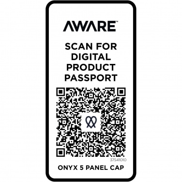 Logotrade promotional giveaway picture of: Onyx 5 panel Aware™ recycled cap