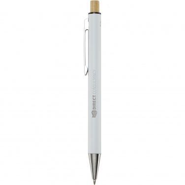 Logo trade promotional products image of: Cyrus recycled aluminium ballpoint pen (blue ink)