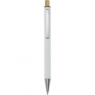 Logo trade promotional giveaway photo of: Cyrus recycled aluminium ballpoint pen (blue ink)