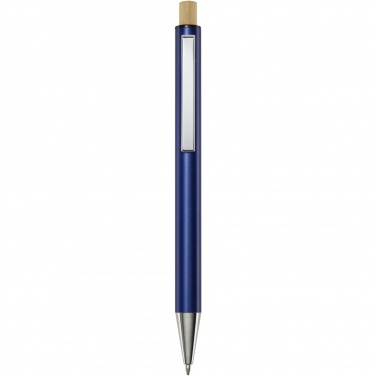 Logo trade promotional gifts picture of: Cyrus recycled aluminium ballpoint pen (blue ink)