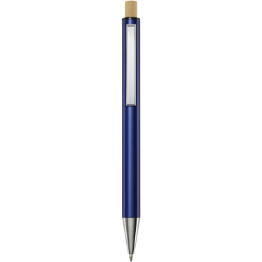 Logo trade advertising products image of: Cyrus recycled aluminium ballpoint pen (black ink)