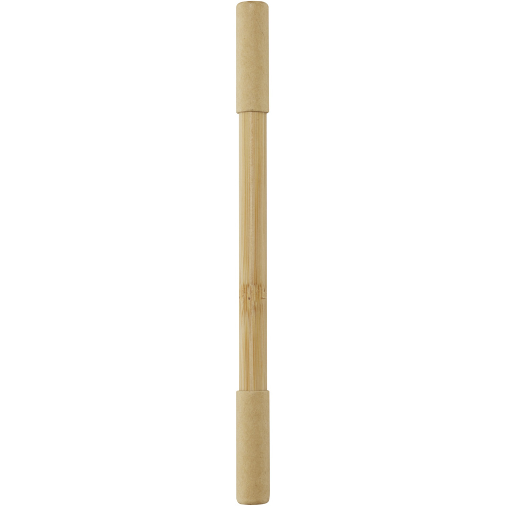 Logo trade promotional products image of: Samambu bamboo duo pen