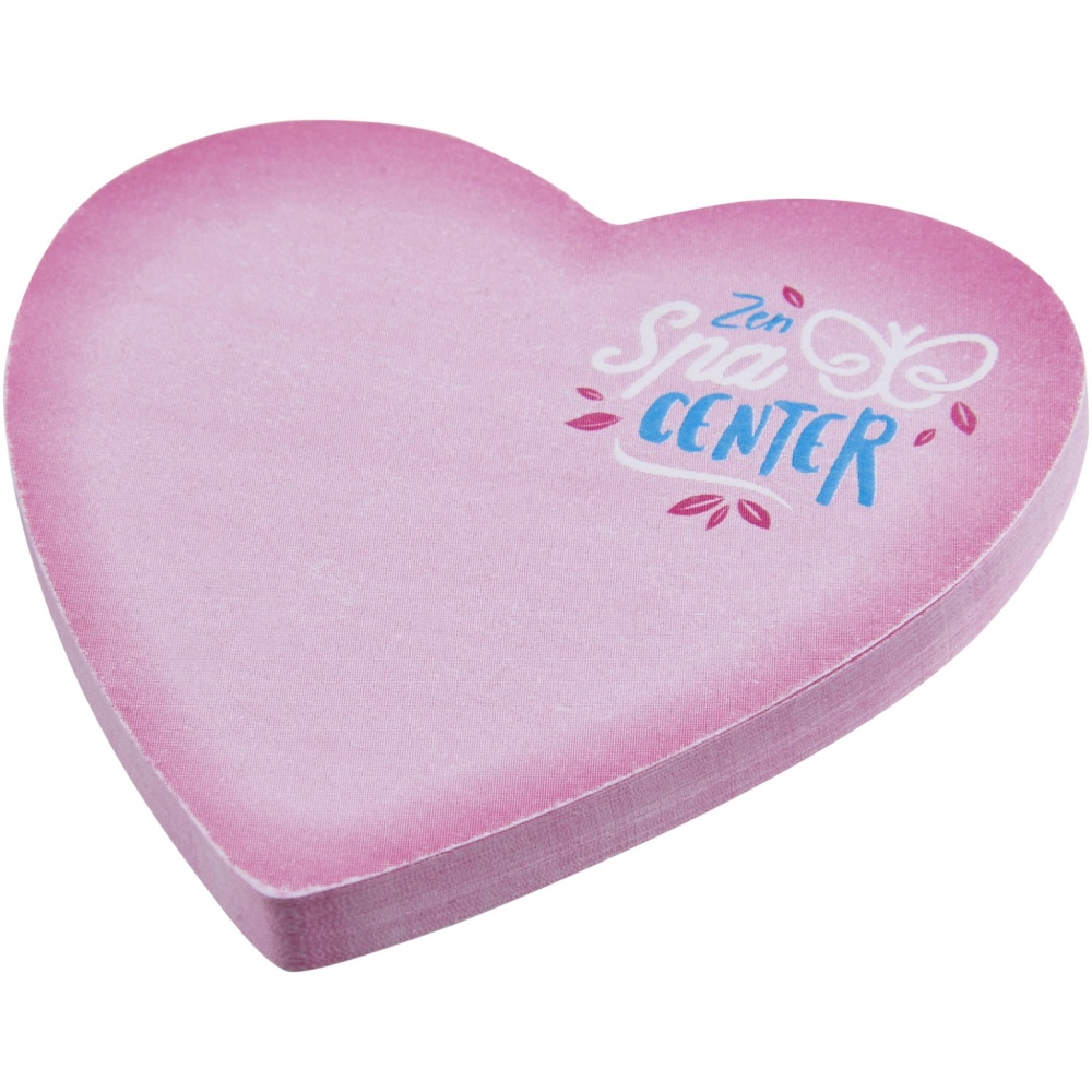 Logotrade promotional giveaways photo of: Sticky-Mate® heart-shaped recycled sticky notes