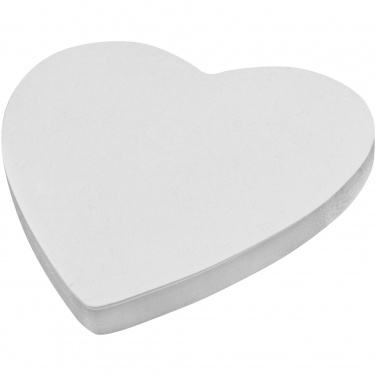 Logo trade promotional gifts image of: Sticky-Mate® heart-shaped recycled sticky notes