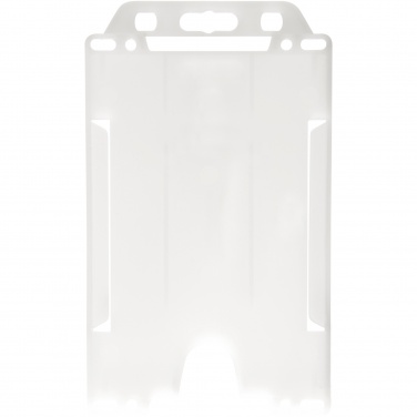 Logo trade promotional giveaway photo of: Pierre recycled plastic card holder 