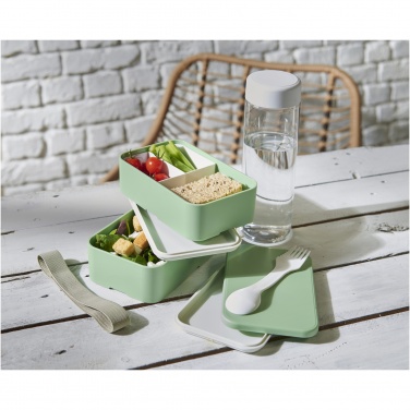 Logo trade advertising products picture of: MIYO Renew double layer lunch box