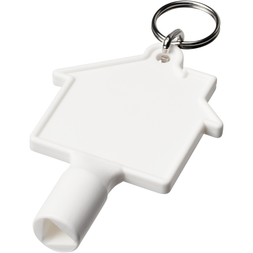 Logotrade business gift image of: Maximilian house-shaped recycled utility key keychain