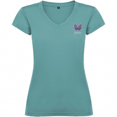 Logo trade promotional giveaways picture of: Victoria short sleeve women's v-neck t-shirt