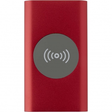 Logo trade advertising products image of: Juice 4000 mAh Type-C recycled aluminium wireless power bank 