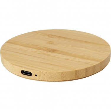 Logotrade promotional merchandise photo of: Essence 15W bamboo wireless charging pad