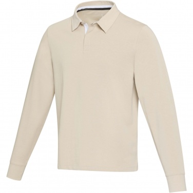 Logo trade promotional items image of: Clyde unisex organic rugby polo sweatshirt