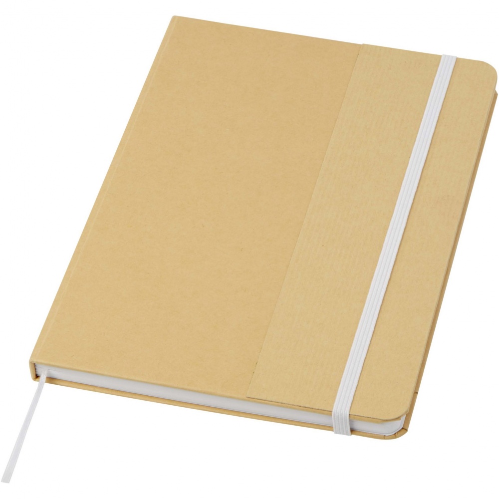Logotrade promotional giveaway image of: Nelida A5 recycled cardboard hard cover notebook