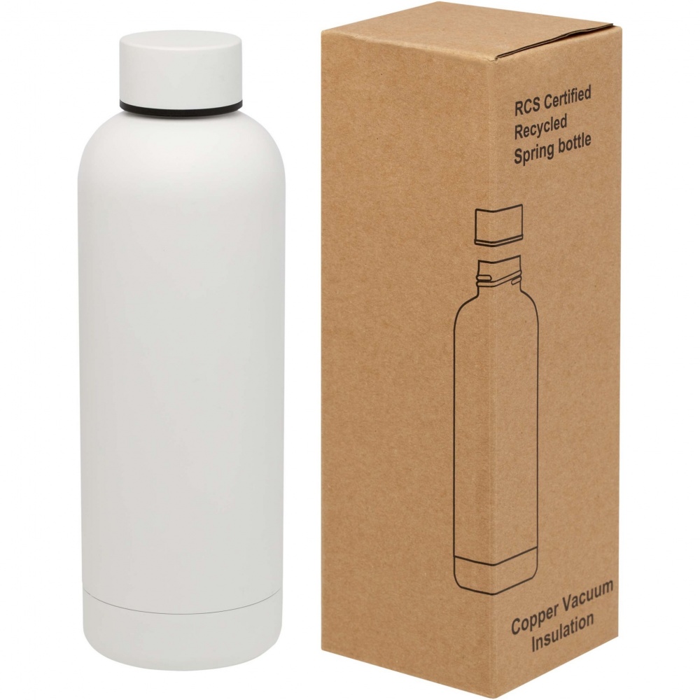 Logo trade promotional item photo of: Spring 500 ml RCS certified recycled stainless steel copper vacuum insulated bottle