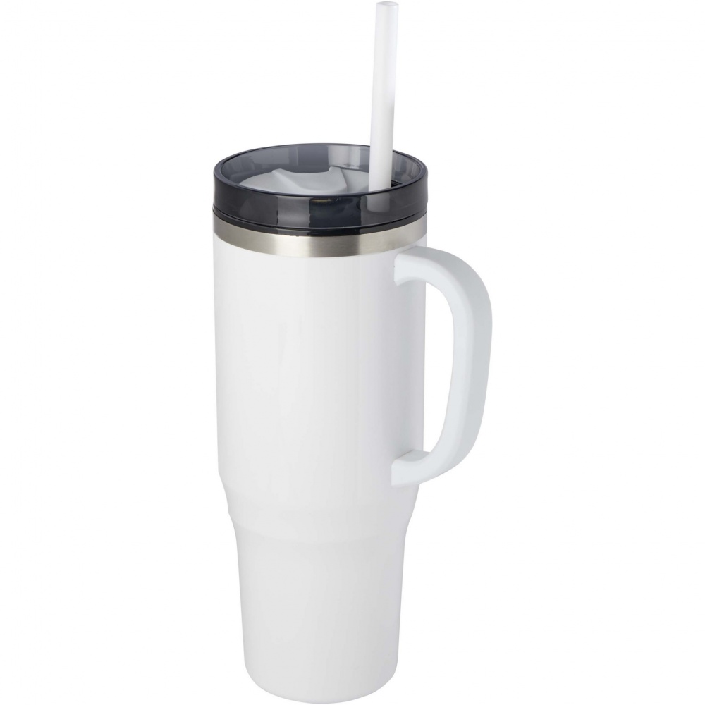 Logo trade promotional items image of: Melbourne 1200 ml RCS certified insulated tumbler with straw