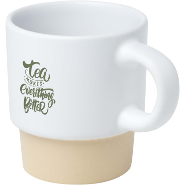 Logo trade promotional item photo of: Olympia 130 ml stackable expresso cup with clay bottom