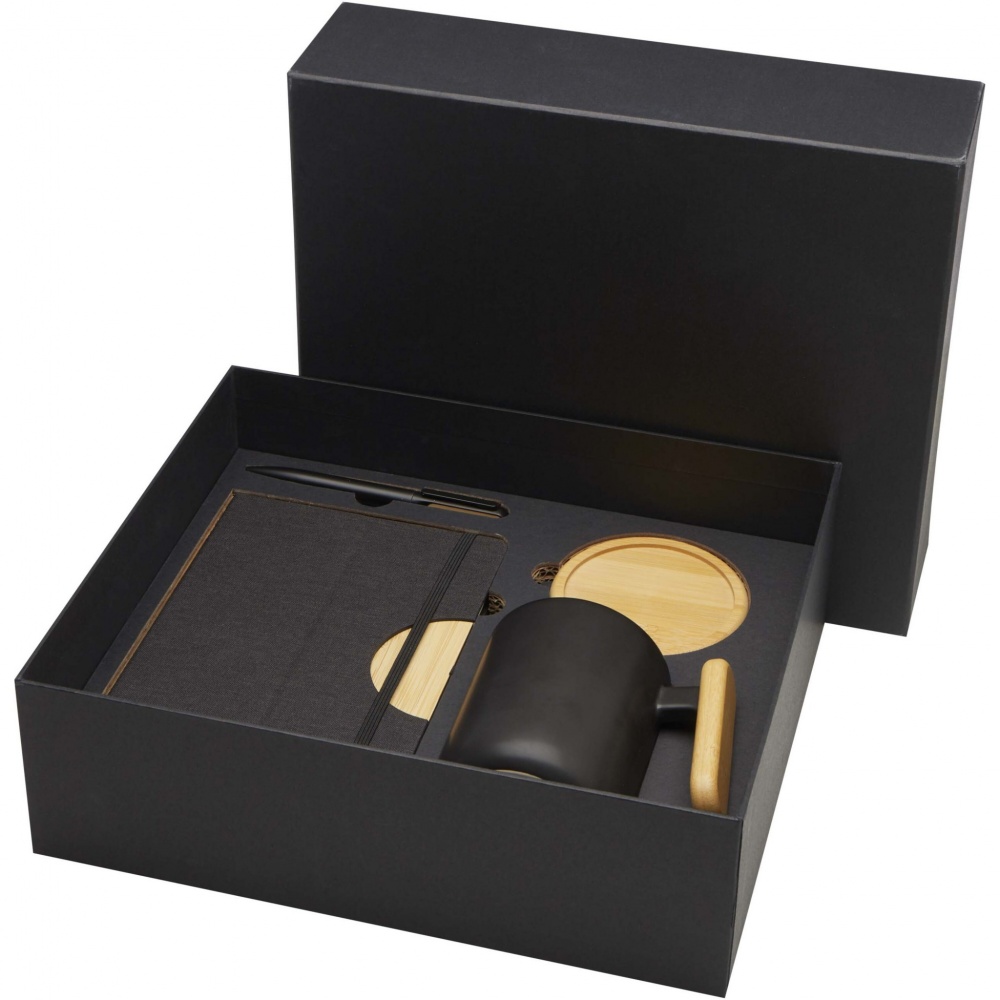 Logotrade business gift image of: Laura A5 hard cover notebook and ballpoint pen gift set