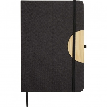 Logo trade promotional giveaways picture of: Laura A5 hard cover notebook and ballpoint pen gift set