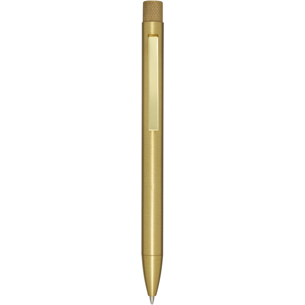 Logo trade corporate gifts image of: Beatriz recycled brass ballpoint pen