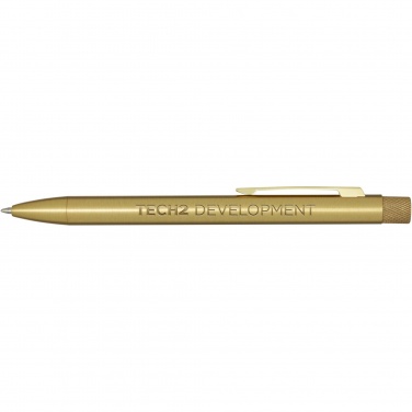 Logotrade advertising product image of: Beatriz recycled brass ballpoint pen