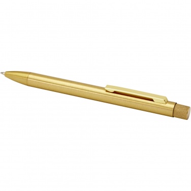 Logo trade advertising products picture of: Beatriz recycled brass ballpoint pen