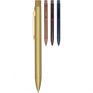 Logo trade promotional giveaways picture of: Beatriz recycled brass ballpoint pen