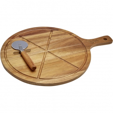 Logo trade promotional gifts image of: Timberito pizza set