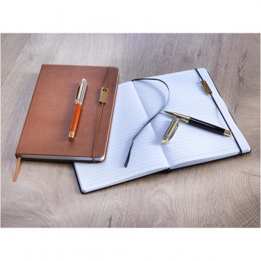 Logo trade promotional merchandise image of: Legato A5 notebook and rollerball pen set 
