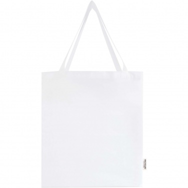 Logotrade promotional product image of: Madras 140 g/m² GRS recycled cotton gusset tote bag