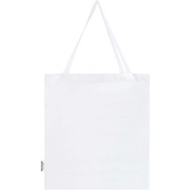 Logotrade promotional product image of: Madras 140 g/m² GRS recycled cotton gusset tote bag