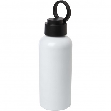 Logotrade promotional giveaway image of: Trinity 600 ml RCS certified recycled aluminium water bottle with RPET lid