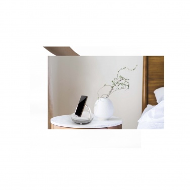 Logotrade promotional item picture of: Prixton 4-in-1 10W Bluetooth® speaker with LED light and wireless charging base