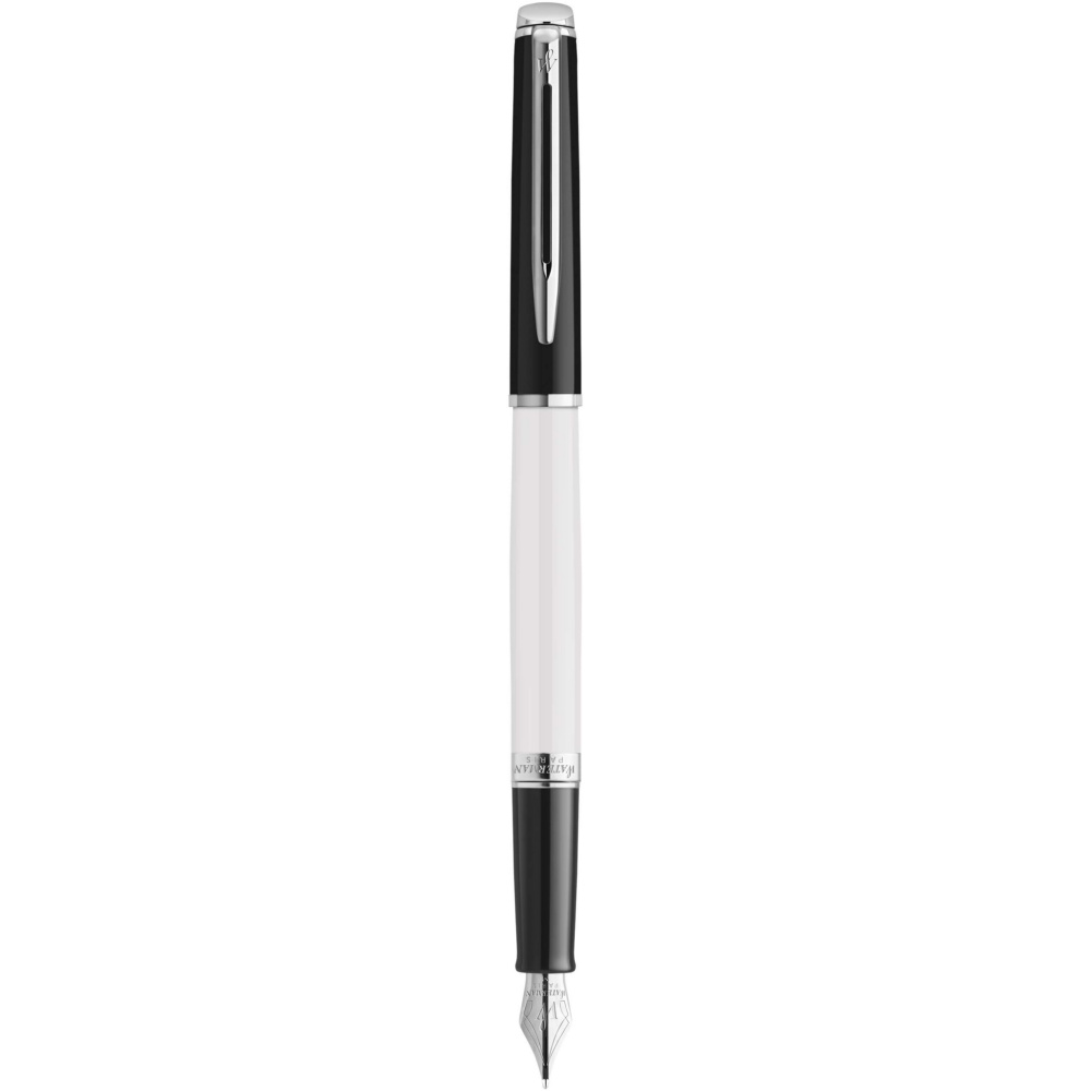 Logotrade promotional product picture of: Hemisphere colour blocking fountain pen with palladium trim