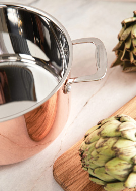 Logo trade corporate gifts image of: VINGA Baron copper saucepan