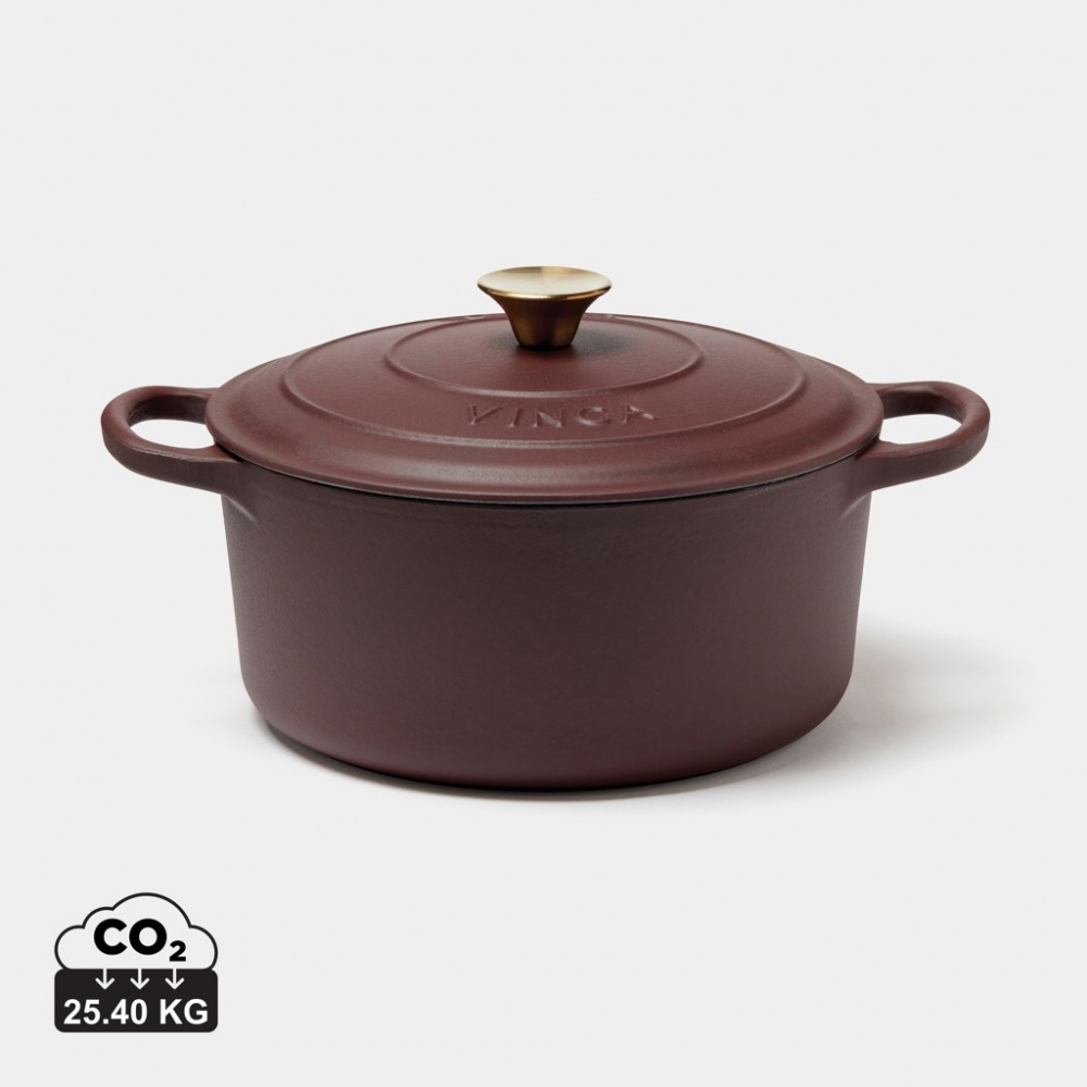 Logo trade promotional item photo of: VINGA Monte enameled cast iron pot 5.5L